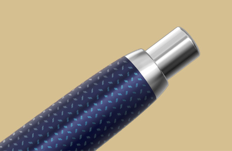 Bouton poussoir stylo fintion graphite