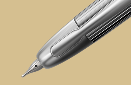 Plume stylo finition stripe